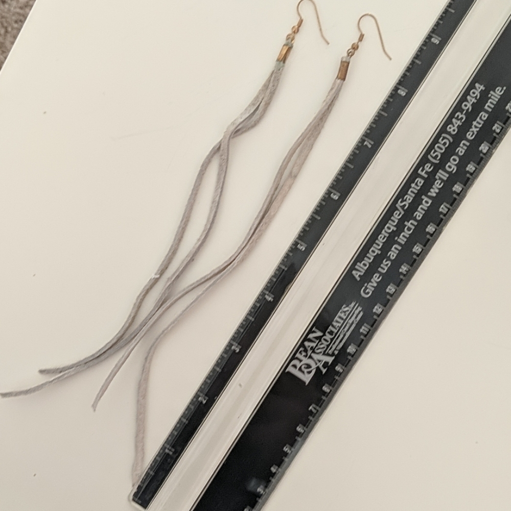 Suede earrings